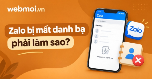 Zalo bị mất danh bạ phải làm sao?