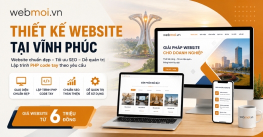 Thiết kế website tại Vĩnh Phúc
