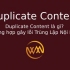 Duplicate Content là gì? Trường hợp gây lỗi Trùng Lặp Nội Dung