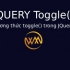 Phương thức toggle() trong JQuery