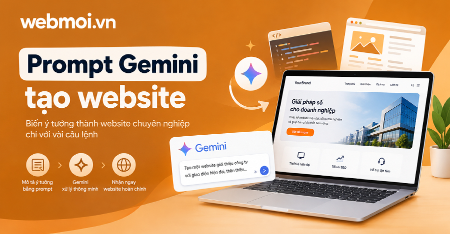 Prompt Gemini tạo website Prompt Gemini tạo website