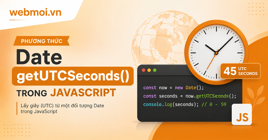 Phương thức Date getUTCSeconds() trong JavaScript