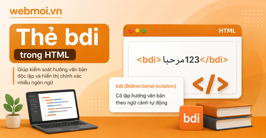 Thẻ bdi trong HTML