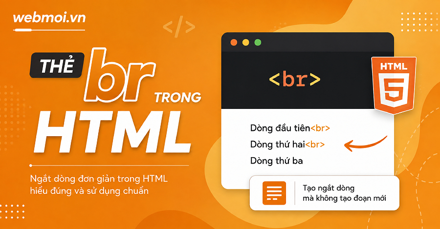 Thẻ br trong HTML