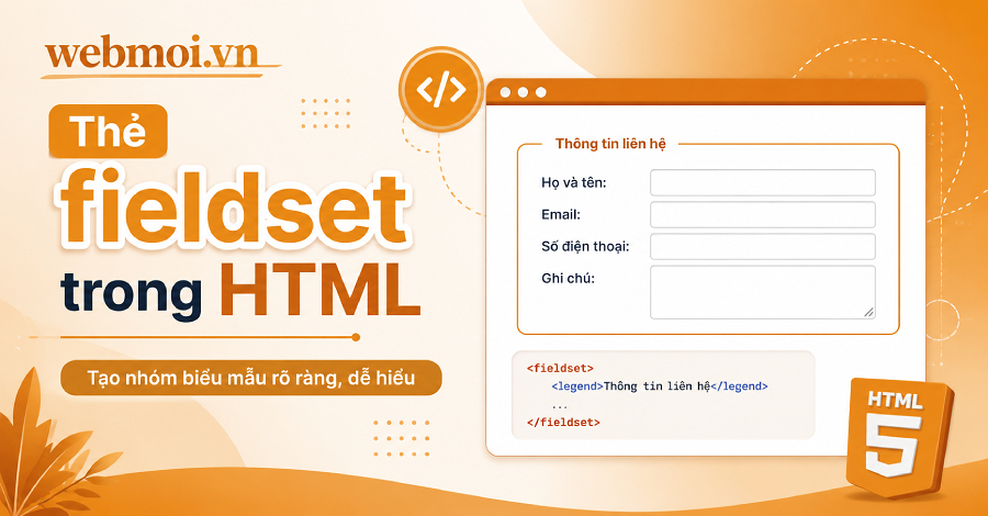 Thẻ fieldset trong HTML