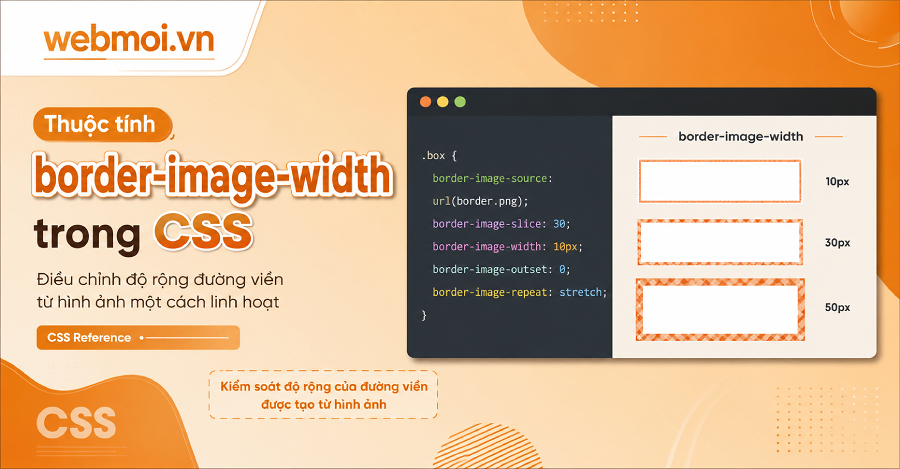 Thuộc tính border-image-width trong CSS