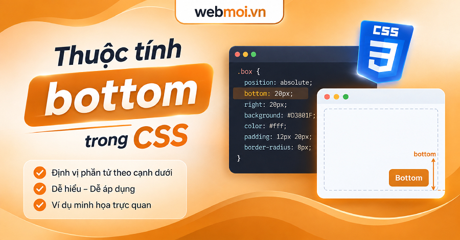 Css Style Bottom Thuộc tính bottom trong CSS