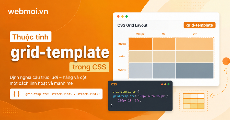 Thuộc tính grid-template trong CSS