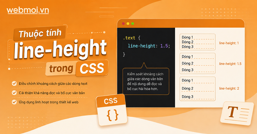 Thuộc tính line-height trong CSS